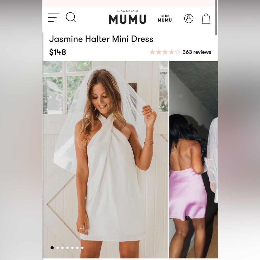 SHOW ME YOUR MUMU Jasmine Halter Mini Dress
